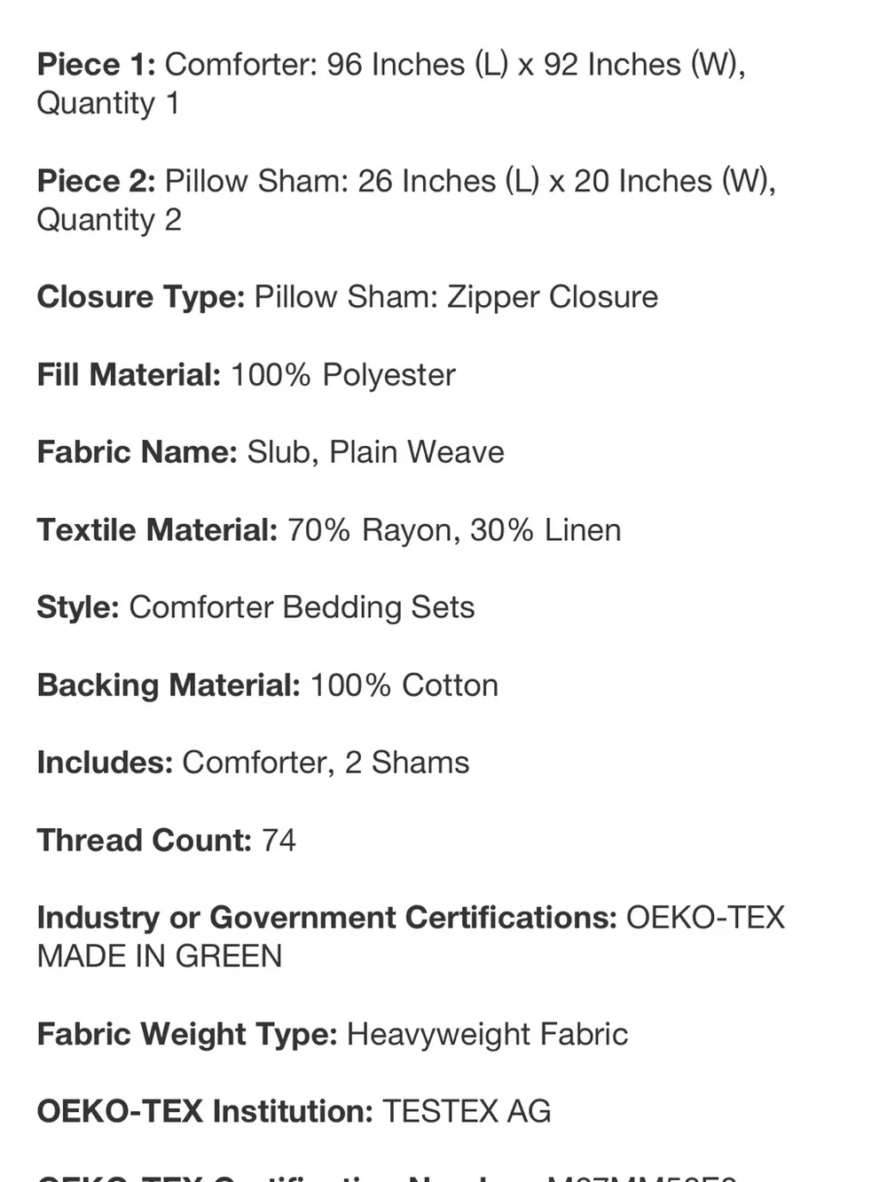 Casaluna F/Q Light Adobe Clay Heavyweight Linen Blend Comforter Set